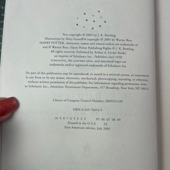 Harry Potter and the Half-Blood Prince RARE 1st Edition, Printing Errors - - Picture 8 of 9